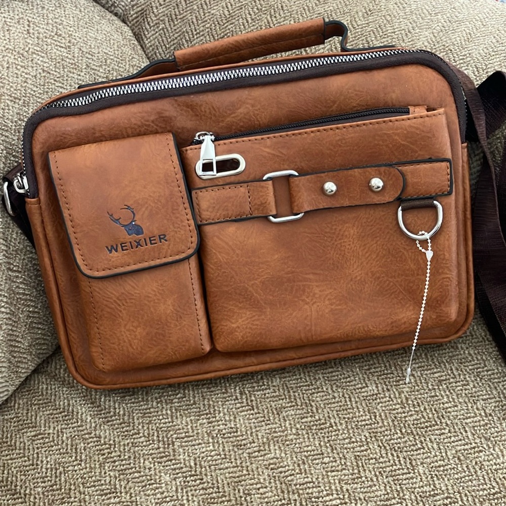 Men's Brown Leather Bag